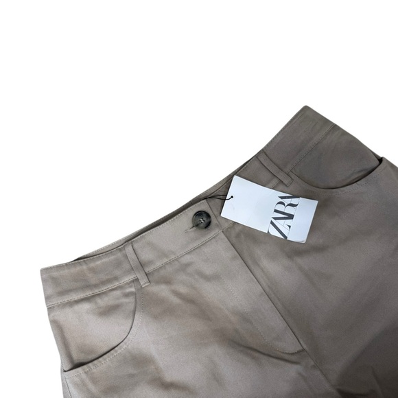Zara Wide Leg Pants Beige - Picture 7 of 7